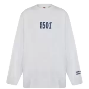 Image of Levis Levis Graphic Crew Sweater Mens - Neutral