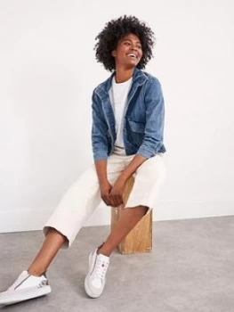 Image of White Stuff Slouchy Denim Utility Jacket - Denim