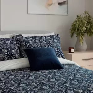 Image of Bedeck of Belfast Yara Kingsize Duvet Cover Set, Navy