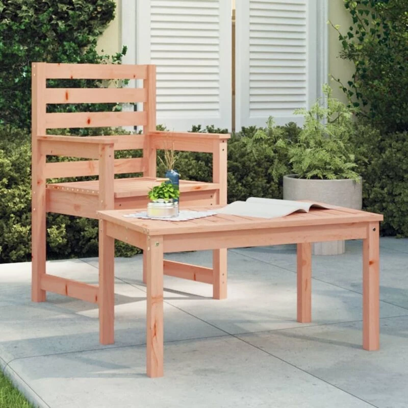 Image of JINLEFU Garden Table 82.5x50.5x45cm Solid Wood Douglas vidaXL JRVDZX-824118_DE