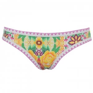 Image of Figleaves Frida Classic Bikini Briefs - YELLOW FLORAL