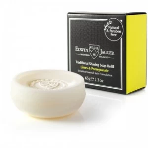 Image of Edwin Jagger Traditional Shaving Soap Refill Limes&Pomegranate