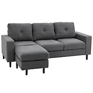 Image of Homcom Sofa Grey 850 x 193 mm