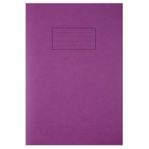Image of Silvine (A4) Exercise Book Ruled and Margin (80 Pages) Purple (Pack of 10)