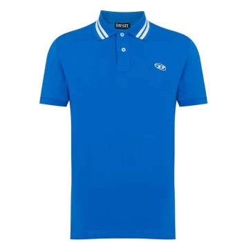 Image of Diesel SS Tipped Polo S22 - Blue 8ED
