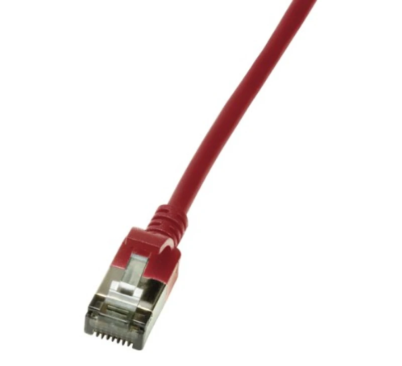 Image of LogiLink Slim U/FTP networking cable Red 0.3 m Cat6a U/FTP (STP)
