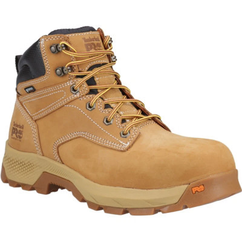 Image of Timberland Pro Mens Titan 6' Waterproof Safety Boots UK Size 8 (EU 42) WHEAT TIM095-WHEAT-8