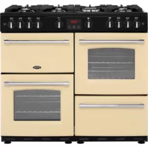 Image of Belling FarmhouseX100G 100cm Gas Range Cooker - Cream - A/A Rated