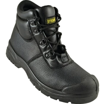 Image of S1P SRC Black Chukka Safety Boots - Size 3 - Sitesafe