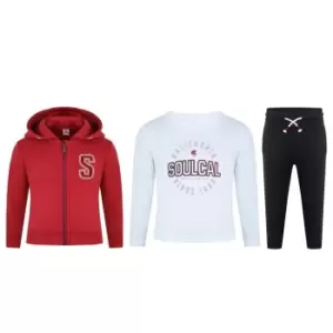 Image of SoulCal 3 Piece Jogger Set Infant Boys - Red