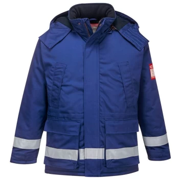 Image of Portwest - FR59RBRXL - sz XL FR Anti-Static Winter Jacket - Royal Blue