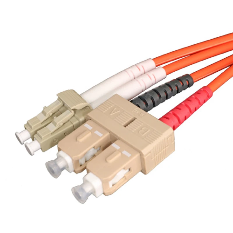 Image of Cablenet 2m OM1 62.5/125 LC-SC Duplex Orange LSOH Fibre Patch Lead