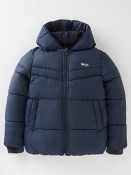 Image of Hugo Boss Padded Puffer Jacket Navy Size 5 Years Kids