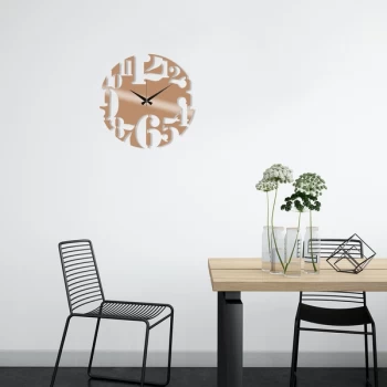 Image of Metal Wall Clock 1 - Copper Copper Decorative Metal Wall Clock