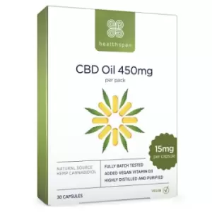 Image of Healthspan CBD Oil Capsules 450mg 30 Capsules