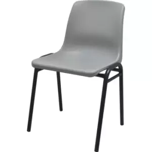 Image of Polypropylene H/D Stacking Chair Grey