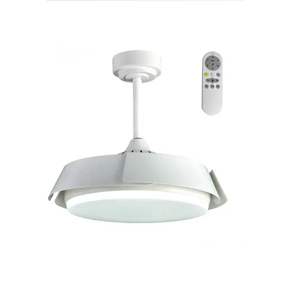 Image of Batan SMART LED Ceiling Fan 35W 3200lm CCT Folding Blades White