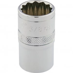 Image of Draper 3/8" Drive Polished Finish Hi Torq Bi Hexagon Socket Imperial 3/8" 5/8"