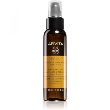 Image of Apivita Holistic Hair Care Argan Oil & Olive Moisturizing and Nourishing Hair Oil With Argan Oil 100ml