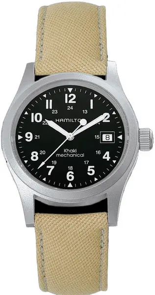 Image of Hamilton Watch Khaki Field Officer Handwinding - Black HM-731
