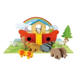 Image of Legler - Small Foot Noah's Ark Wooden Kid's Playset (Multi-colour)