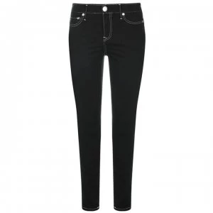 Image of TRUE RELIGION Caia Stitch Super Skinny Jeans - Black 2SB