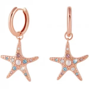 Image of Olivia Burton Starfish Rose Gold Tone Huggies OBJSCE35