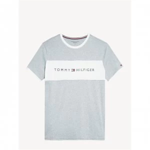 Image of Tommy Bodywear Neck Short Sleeve T Shirt - Grey Heather