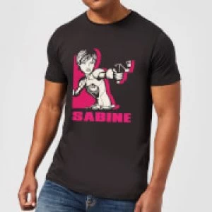 Image of Star Wars Rebels Sabine Mens T-Shirt - Black - XL