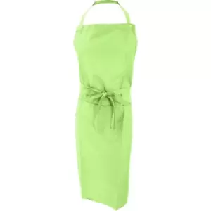 Image of Jassz Bistro Unisex Bib Apron With Pocket / Barwear (One Size) (Lime) - Lime
