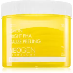 Image of Neogen Dermalogy Clean Beauty Gauze Peeling Lemon Bright PHA Exfoliating Cotton Pads with Brightening and Smoothing Effect 30 pc