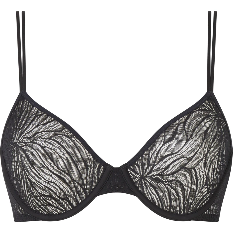 Image of Calvin Klein Marquisette Unlined Demi Bra - Black 30D