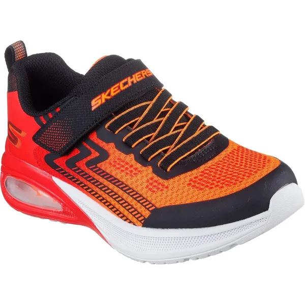 Image of Skechers Boys Microscope Max Advance Trainers UK Size 13 (EU 32) Black Red SKE2386-BKRD-13