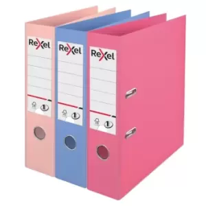 Image of A4 Lever Arch File, Assorted Colours, 75MM Spine Width, Solea NO.1 Power - Outer Carton of 10