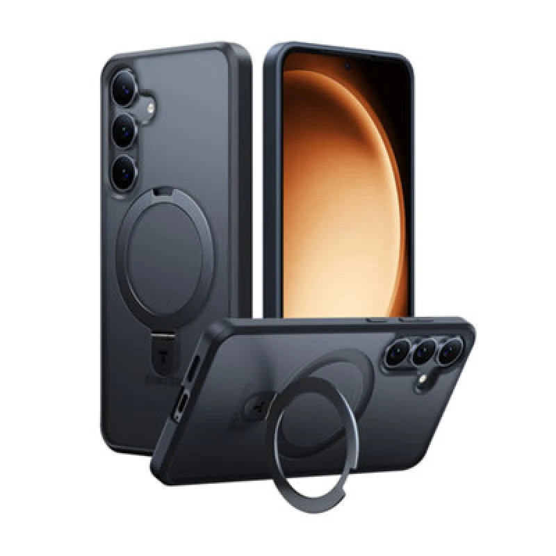 Image of Torras Ostand Case For Samsung S25 Black