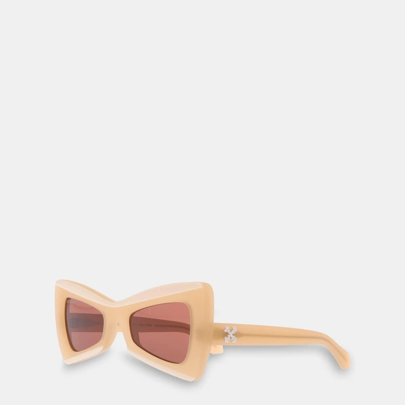 Image of Off White Nashville Sung Square Sunglasses Sand Brown unisex One Size