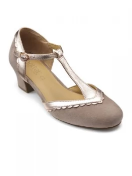 Image of Hotter Vivienne Hotter T Bar Formal Shoe Tan