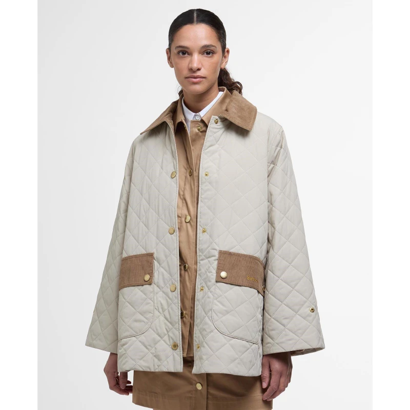 Image of Barbour Corinne Quilted Jacket - Beige Beige 16
