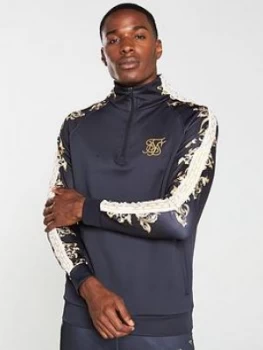 Image of SikSilk Sik Silk Raglan 1/4 Zip Overhead Track Top