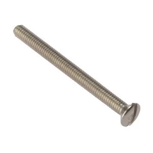 Image of ForgeFix Socket Screw Slotted Raised Head Nickel Plated 3.5 x 75mm Bag 100