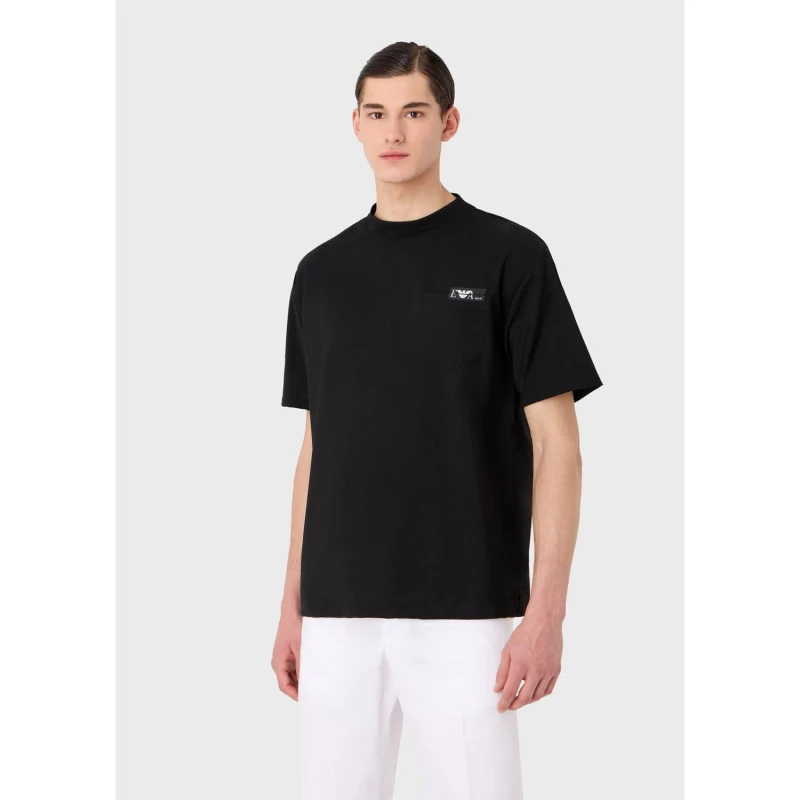 Image of Emporio Armani Micro Logo T-Shirt Black male S