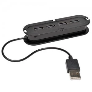 Image of Tripp Lite 4-Port USB 2.0 Hi-Speed Ultra-Mini Compact Hub with Power Adapter