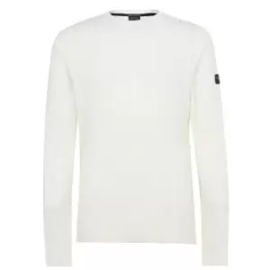 Image of Paul And Shark Cable Knit Sweater - Nude