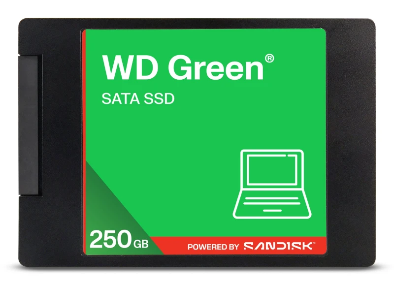 Image of SanDisk SanDisk Green WD  SATA SSD 2,5"/7mm POWERED BY 250 GB WDS250G5G0A-00CPT0