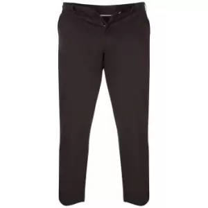 Image of Duke Mens Kingsize Bruno D555 Stretch Chino Trousers (60S) (Black)