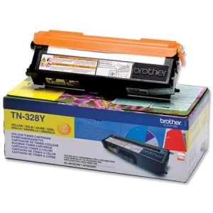 Image of Brother TN328 Yellow Laser Toner Ink Cartridge