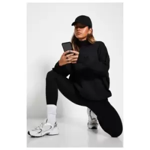 Image of I Saw It First Oversized Roll Neck Sweatshirt - Black
