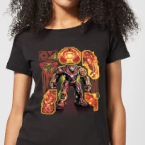 Image of Marvel Avengers Infinity War Hulkbuster Womens T-Shirt - Black