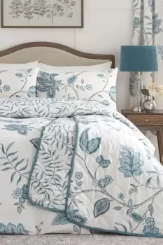 Image of Samira' Richly Illustrated Floral Print Duvet Cover Set