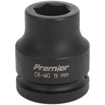 Image of Sealey 3/4" Drive Hexagon Impact Socket Metric 3/4" 19mm
